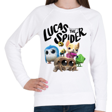 PRINTFASHION Lucas the spider - Női pulóver - Fehér