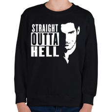 PRINTFASHION Lucifer - Gyerek pulóver - Fekete