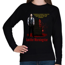 PRINTFASHION lucifer morningstar-quote1 - Női pulóver - Fekete női pulóver, kardigán