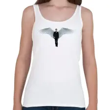 PRINTFASHION Lucifer - Női atléta - Fehér női trikó