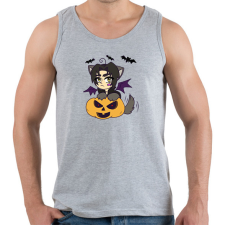 PRINTFASHION Lucifer pumpkin - Férfi atléta - Sport szürke atléta, trikó