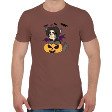 PRINTFASHION Lucifer pumpkin - Férfi póló - Mogyoróbarna férfi póló
