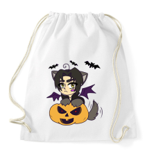 PRINTFASHION Lucifer pumpkin - Sportzsák, Tornazsák - Fehér tornazsák