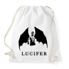 PRINTFASHION LUCIFER SZÁRNYAKKAL - Sportzsák, Tornazsák - Fehér