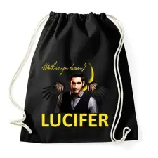 PRINTFASHION lucifer-wath is you disaer - Sportzsák, Tornazsák - Fekete tornazsák