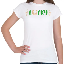 PRINTFASHION Lucky - Női póló - Fehér női póló