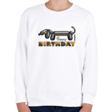 PRINTFASHION Lufitacskó Happy birthday felirattal - Gyerek pulóver - Fehér gyerek pulóver, kardigán