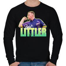 PRINTFASHION Luke Littler - Férfi pulóver - Fekete férfi pulóver, kardigán