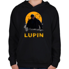 PRINTFASHION LUPIN - Gyerek kapucnis pulóver - Fekete gyerek pulóver, kardigán