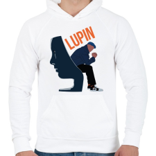 PRINTFASHION Lupin - Székben ülve - Férfi kapucnis pulóver - Fehér női pulóver, kardigán