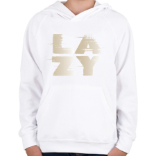 PRINTFASHION lusta_7 - Gyerek kapucnis pulóver - Fehér gyerek pulóver, kardigán