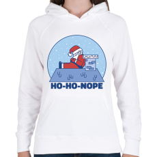 PRINTFASHION Lusta Télapó - Női kapucnis pulóver - Fehér