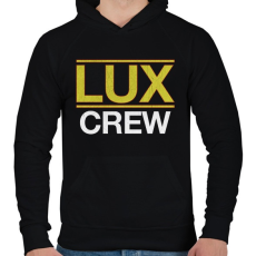 PRINTFASHION Lux Crew - Férfi kapucnis pulóver - Fekete