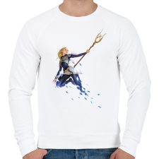 PRINTFASHION Lux - Férfi pulóver - Fehér férfi pulóver, kardigán