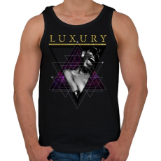 PRINTFASHION Luxus - Férfi atléta - Fekete
