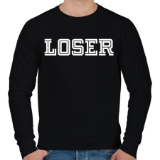 PRINTFASHION Lúzer - Férfi pulóver - Fekete férfi pulóver, kardigán