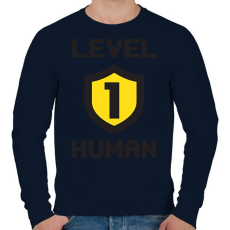 PRINTFASHION LVL 1 - Férfi pulóver - Sötétkék