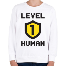 PRINTFASHION LVL 1 - Gyerek pulóver - Fehér gyerek pulóver, kardigán