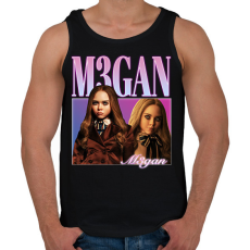 PRINTFASHION M3gan - Férfi atléta - Fekete