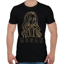 PRINTFASHION M3gan - Férfi póló - Fekete férfi pulóver, kardigán