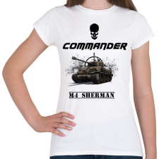PRINTFASHION m4 sherman - Női póló - Fehér női póló
