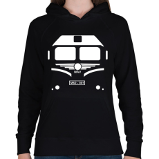 PRINTFASHION m62 vonat - Női kapucnis pulóver - Fekete