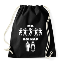 PRINTFASHION ma - holnap - Sportzsák, Tornazsák - Fekete tornazsák