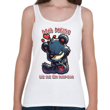 PRINTFASHION Ma Nem - Női atléta - Fehér női trikó