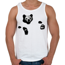 PRINTFASHION Maci a vízben - Férfi atléta - Fehér atléta, trikó