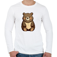 PRINTFASHION Maci - Férfi hosszú ujjú póló - Fehér férfi póló