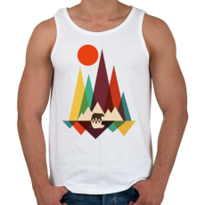 PRINTFASHION macika - Férfi atléta - Fehér