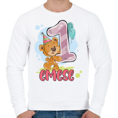 PRINTFASHION Macis szülinap - Számmal - Férfi pulóver - Fehér