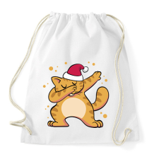 PRINTFASHION Macska dab - Sportzsák, Tornazsák - Fehér tornazsák