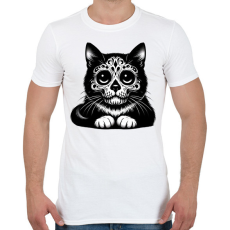 PRINTFASHION Macska - Férfi póló - Fehér