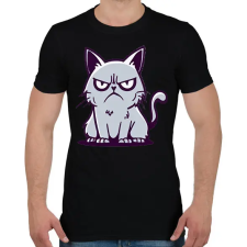 PRINTFASHION Macska  - Férfi póló - Fekete férfi póló