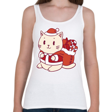 PRINTFASHION Macska mikulás - Női atléta - Fehér