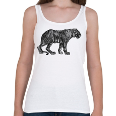 PRINTFASHION Macska - Női atléta - Fehér