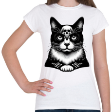 PRINTFASHION Macska  - Női póló - Fehér