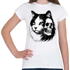 PRINTFASHION Macska  - Női póló - Fehér