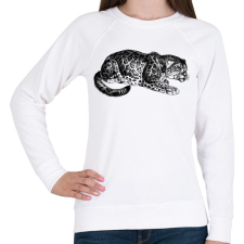 PRINTFASHION Macska - Női pulóver - Fehér női pulóver, kardigán