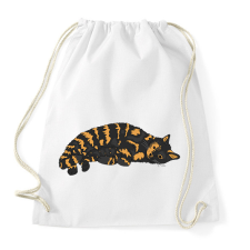 PRINTFASHION Macska pihen - Sportzsák, Tornazsák - Fehér tornazsák