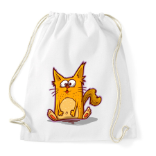 PRINTFASHION Macska - Sportzsák, Tornazsák - Fehér atléta, trikó