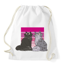 PRINTFASHION Macskák - Sportzsák, Tornazsák - Fehér tornazsák