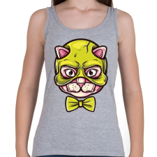 PRINTFASHION Macskamaszk - Női atléta - Sport szürke női trikó