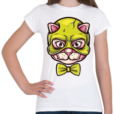 PRINTFASHION Macskamaszk - Női póló - Fehér női póló