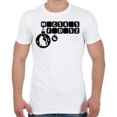 PRINTFASHION Macskás Fadísz logo - Férfi póló - Fehér