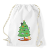 PRINTFASHION Macskás karácsonyfa - Sportzsák, Tornazsák - Fehér