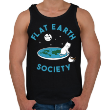 PRINTFASHION Macskás lapos-föld - Férfi atléta - Fekete atléta, trikó