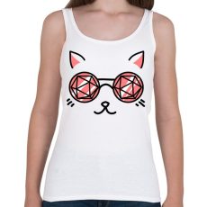 PRINTFASHION Macskaszem - Női atléta - Fehér