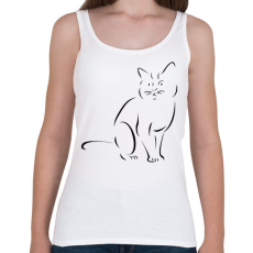 PRINTFASHION Macskusz - Női atléta - Fehér